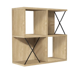 Hanah Home Estantería de pared Extra - Oak